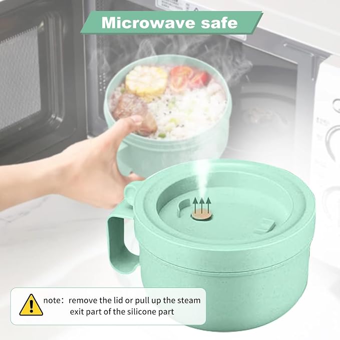 Rarapop 28.7oz Microwave Soup Bowl Containers - Image 4