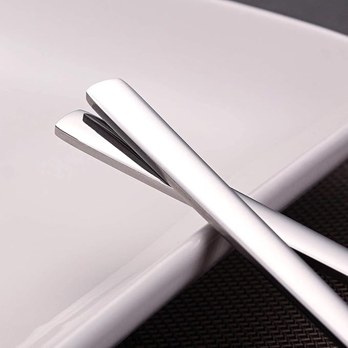 IQCWOOD Spoons, 8.5 Inch Stainless Steel Soup Spoons | Korean Soup Spoons - Image 3