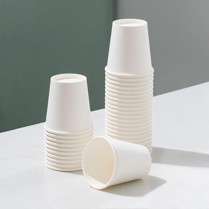 TashiBox 3 oz white paper bath cups - Image 5