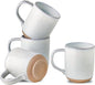 HASENSE Ceramic Coffee Mugs Set of 4, 14 oz Stoneware Coffee Cups by Hasense