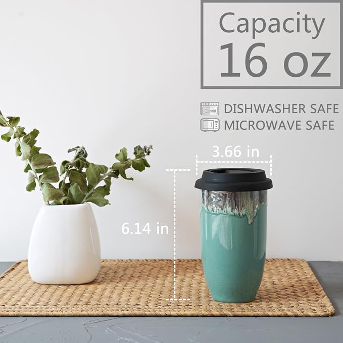 Bosmarlin Ceramic Travel Coffee Cup - Image 2