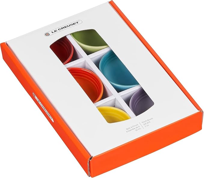 Le Creuset Set Of 6 Vancouver Pinch Bowls 2 Oz Multi - Image 8