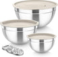 TeamFar Mixing Bowls, Stainless Steel Nesting Salad Bowls Set | Mixing Bowls by TeamFar