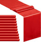 Red Satin Table Runners 10 Pack 12x108 inch Silk Smooth Fabric | Bright Satin by B-COOL