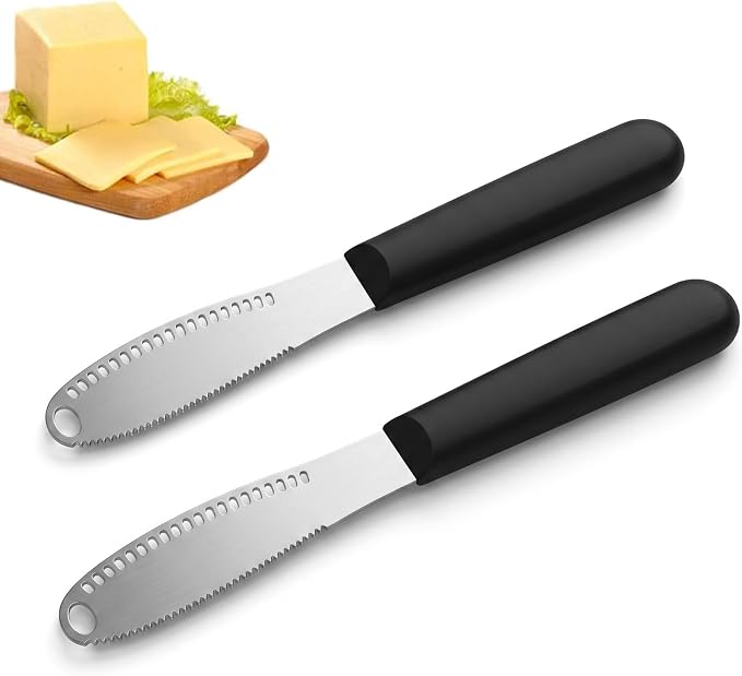 2 Pcs Butter Knife For Hard Butter, Butter Spreader, Butter Cutter, Butter by Unknown