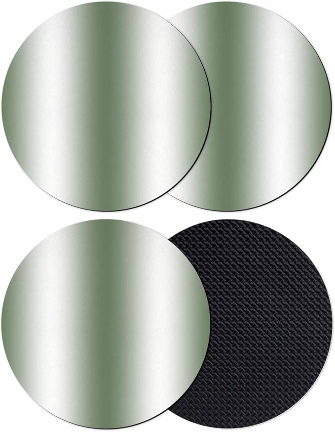 Ombre Sage Green Coasters Set of 4, Modern Minimalist Geometric Gradient Soft by PIEPLE