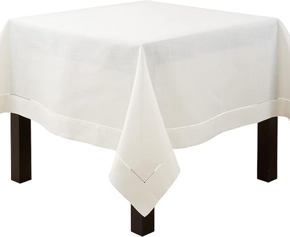 SARO LIFESTYLE Hemstitched Border Tablecloth by SaroLifestyle