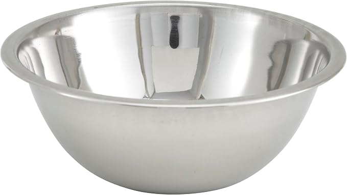 Winco 3 qt Stainless Steel Mixing Bowl | Dishwasher safe, Heavy-duty, by Fonteme