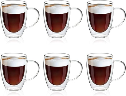 MEWAY 12oz/6 pack Coffee Mugs, Cappuccino by MEWAY