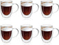 MEWAY 12oz/6 pack Coffee Mugs, Cappuccino by MEWAY