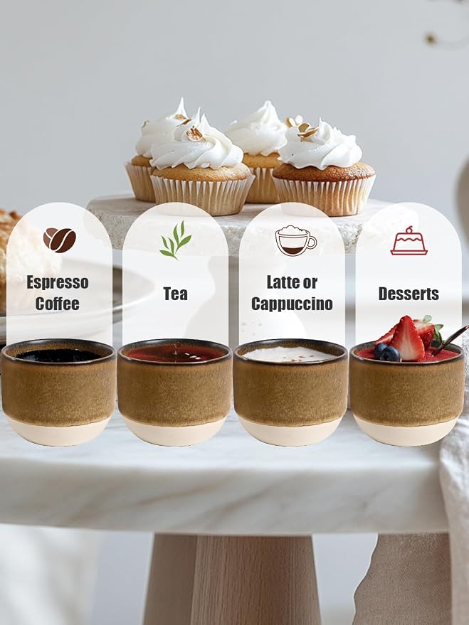 INGOFIN Ceramic Espresso Cup Set - Image 5