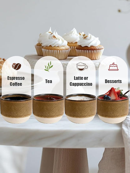 INGOFIN Ceramic Espresso Cup Set - Image 5