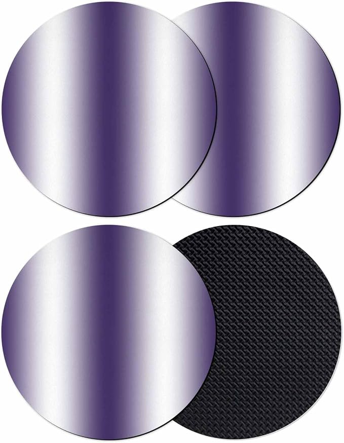 Ombre Purple Coasters Set of 4, Modern Minimalist Geometric Gradient Color by PIEPLE