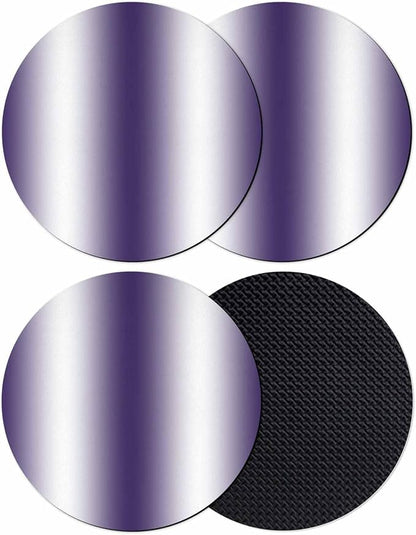 Ombre Purple Coasters Set of 4, Modern Minimalist Geometric Gradient Color by PIEPLE