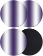 Ombre Purple Coasters Set of 4, Modern Minimalist Geometric Gradient Color by PIEPLE