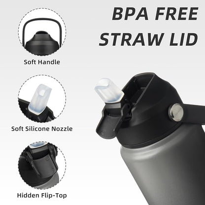 BJPKPK 24oz Insulated Water Bottle, Stainless Steel Bottle - Image 2