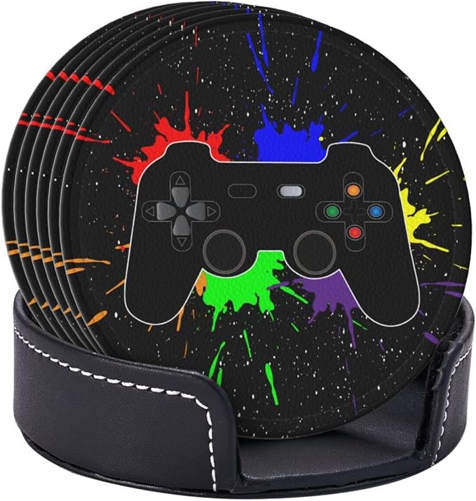 Game Joystick Gamer Cool Splash Coasters - Image 3