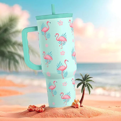 Flamingo Tumbler, Stainless Steel Insulated Tumblers Coffee Mug Cup - Image 7