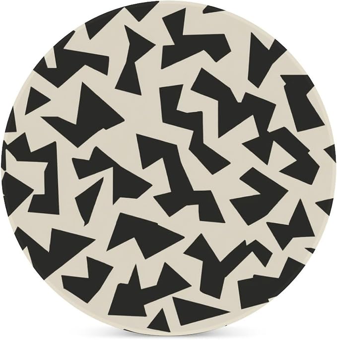 Minimalist Fragmented Angular Shapes Coasters Set of 4 Absorbent Coasters - Image 3