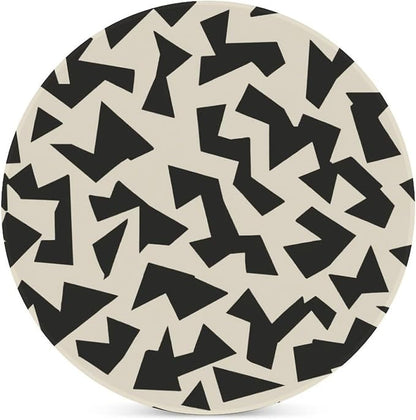 Minimalist Fragmented Angular Shapes Coasters Set of 4 Absorbent Coasters - Image 3
