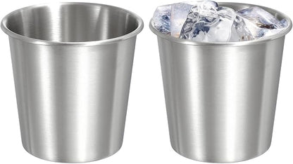 uxcell 2 Pcs Stainless Steel Cups, 7oz/200ml Metal Cups Double Wall Tumbler by uxcell