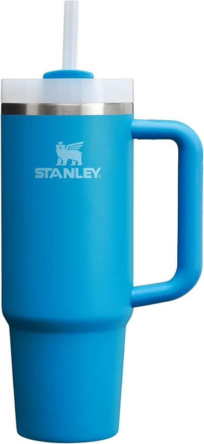 STANLEY Quencher H2.0 Flow State Tumbler, 30 oz, Azure | Handle and Straw | by Unknown