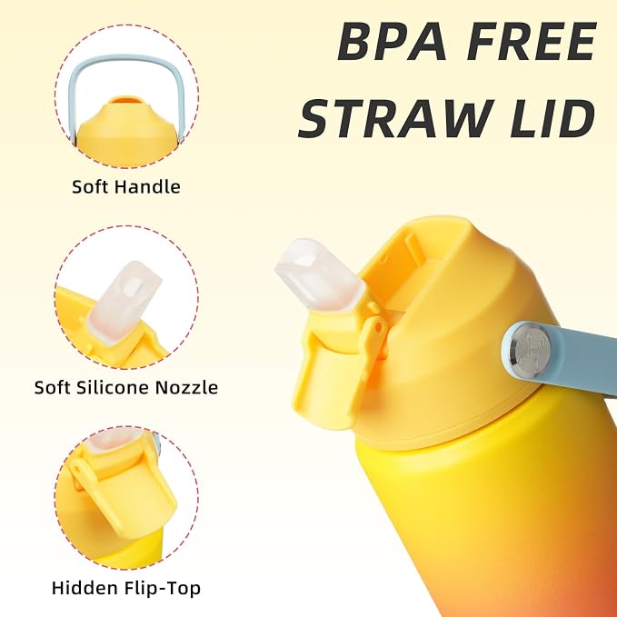 BJPKPK 12oz Insulated Water Bottle, Stainless Steel Bottle - Image 2