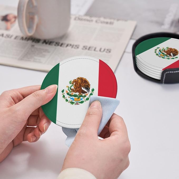 Mexican Flag Coasters for Drinks - Image 5