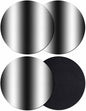 Ombre Black Coasters Set of 4, Modern Minimalist Geometric Gradient Color by PIEPLE