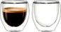 Double Walled Espresso Cups, 5oz Clear Expresso Mugs, Small Insulated Espresso by Unknown