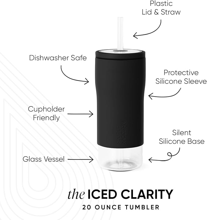 Simple Modern Glass Iced Coffee Cup - Image 2