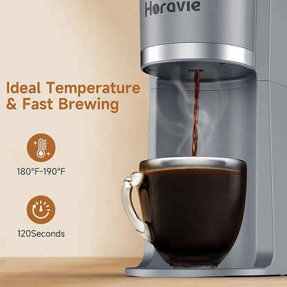 Small Single Serve Coffee Maker, One Cup Coffee Machine - Image 4