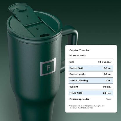 IRON °FLASK 40 oz Co-Pilot Insulated Travel Mug | Insulated Travel Mug - Image 8