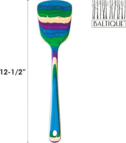 Totally Bamboo Baltique Mumbai Collection 12-1/2" Wooden Spatula, Safe - Image 5