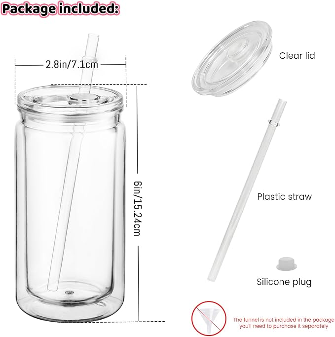 4 Pack 16oz Acrylic Snow Globe Tumbler Cups - Image 2