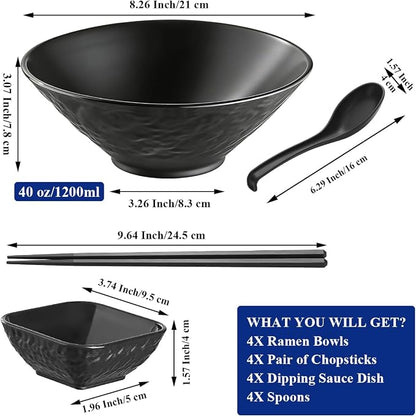 Berglander Ramen Bowl Set 40 oz of 4 - Image 2
