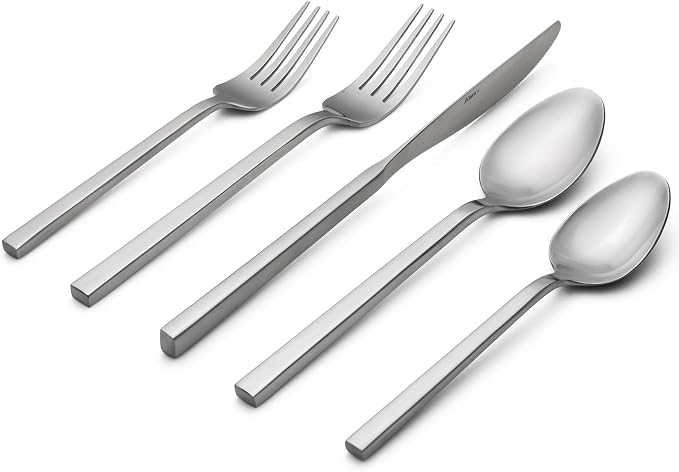 Alata Cube 20-Piece Forged Flatware Set Service by Alata