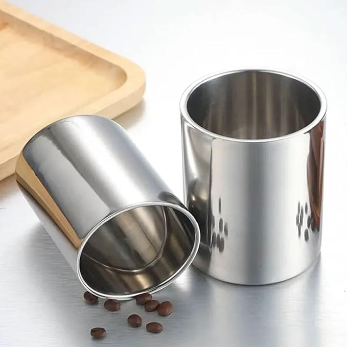 Reusable Double Wall Stainless Steel Cups Insulated Coffee Mug Handleless Beer - Image 5