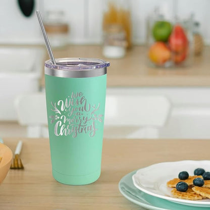 YOUKE OLA 20 Pack Stainless Steel Tumbler Bulk 20oz Insulated Vacuum Travel Mug - Image 6