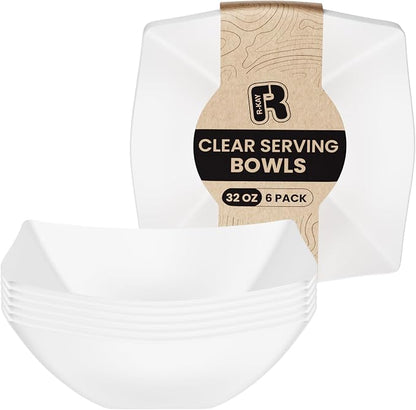 R-kay 6 Pack Square Plastic Serving Bowls by R-KAY
