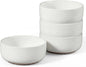 E-far Cereal Bowls Set of 4, 27oz Ceramic Deep Soup Bowls by E-far