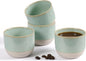Ceramic Espresso Cups Set of 4, Double Walled Espresso Coffee Mugs by TryitBuyitYoulllikeit