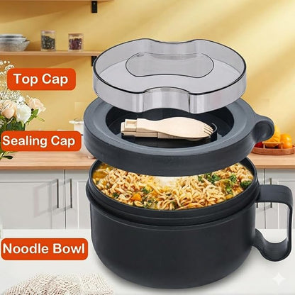 Ramen Bowl, Ramen Cooker, Microwave Ramen Bowl, Microwave Safe Soup Bowl - Image 3