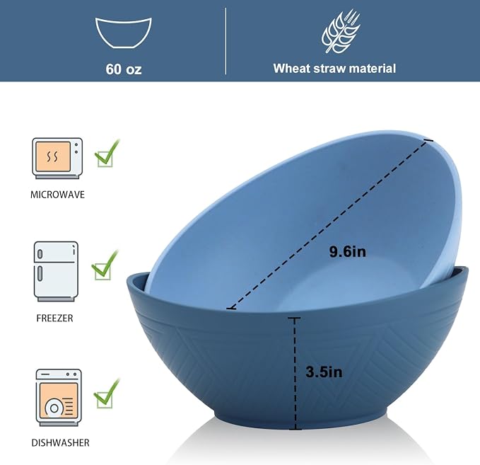 65oz Big Wheat Straw Bowls - Image 3