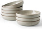 famiware Milkyway 33 oz Pasta Bowls Set of 8, Matcha Green | Double Reactive by Famiware