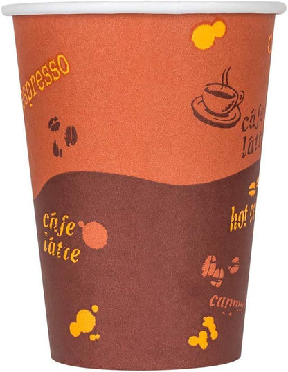 Karat 12 oz Paper Hot Coffee Cups Disposable, Leak-Resistant Double Poly-Lined - Image 5