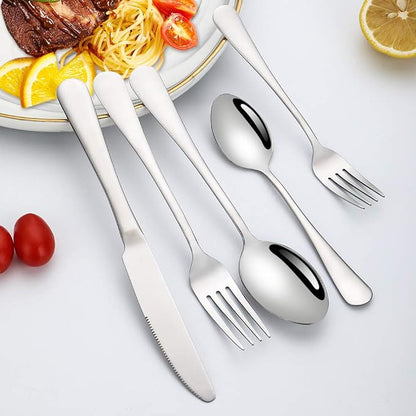 Silverware Set, Briout Flatware Set Service - Image 5