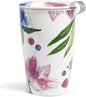Tea Forte Double-Walled Ceramic Kati Cup, Herbal Retreat, 12 oz | Insulated by TeaForte