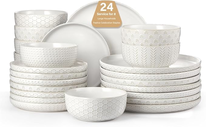 24 Piece Dinnerware Sets for 8 by Lareina