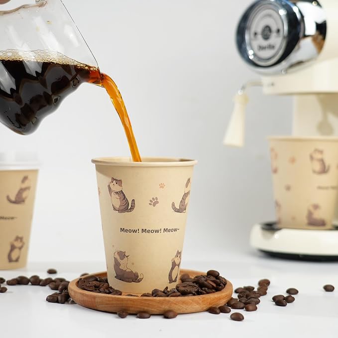 12 OZ 25 Pack Disposable Cups Paper Coffee Cups - Image 4